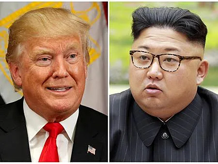 קים ג'ונג און ודונלד טראמפ