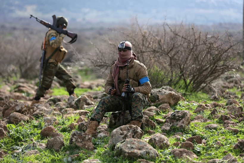 מורדים כורדים בחבל אפרין שבצפון סוריה (ארכיון)