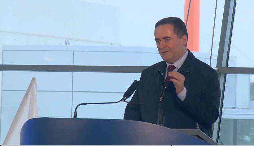 כץ בפתיחת הזרוע הרביעית בטרמינל 3