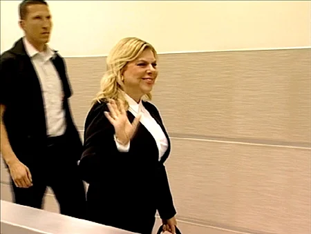 שרה נתניהו בבית המשפט (ארכיון)