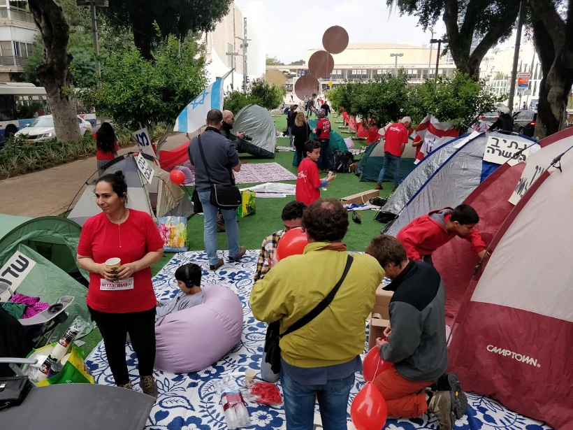 מאהל תושבי עוטף עזה ברוטשילד