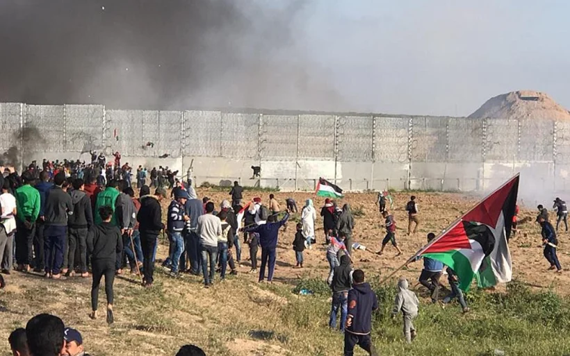 הפגנות על גדר המערכת בגבול רצועת עזה