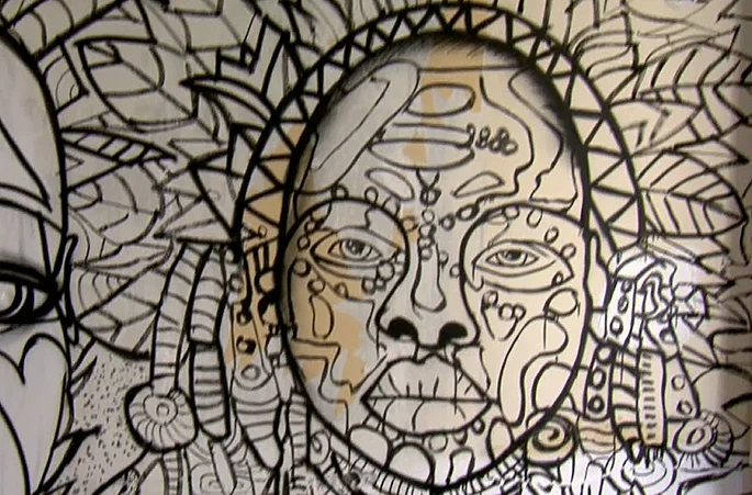 בניין המיועד לתמ''א שהפך למיצג אמנות רחוב לשבוע