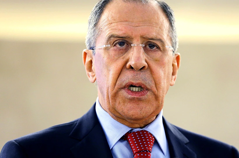 שר החוץ הרוסי, סרגיי לברוב. "נגן על המרחב האווירי הסורי"