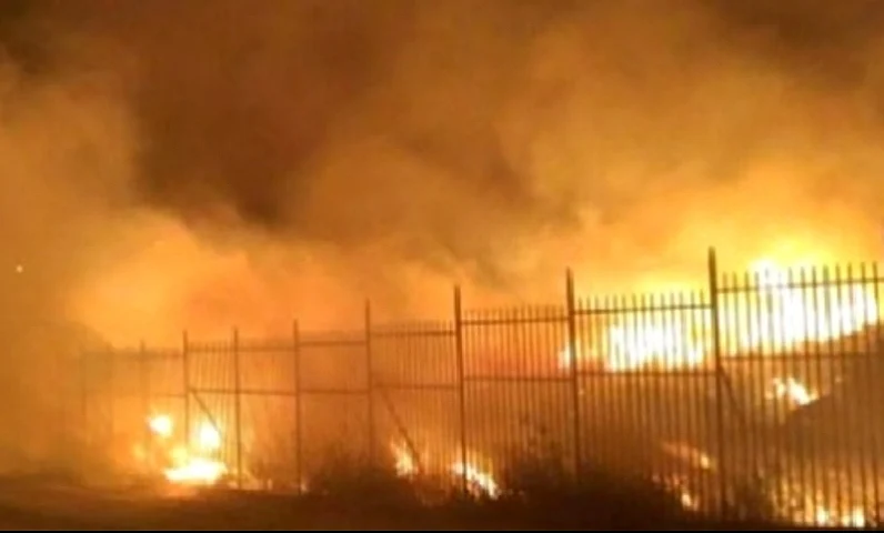 "בנות רואות את המחזה הזה ונכנסות להלם". שריפה שפרצה סמוך לבסיס בי-ם