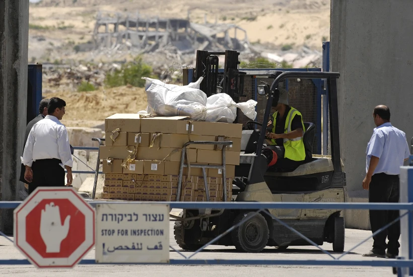 הכנסת סחורות דרך מעבר ארז (ארכיון)