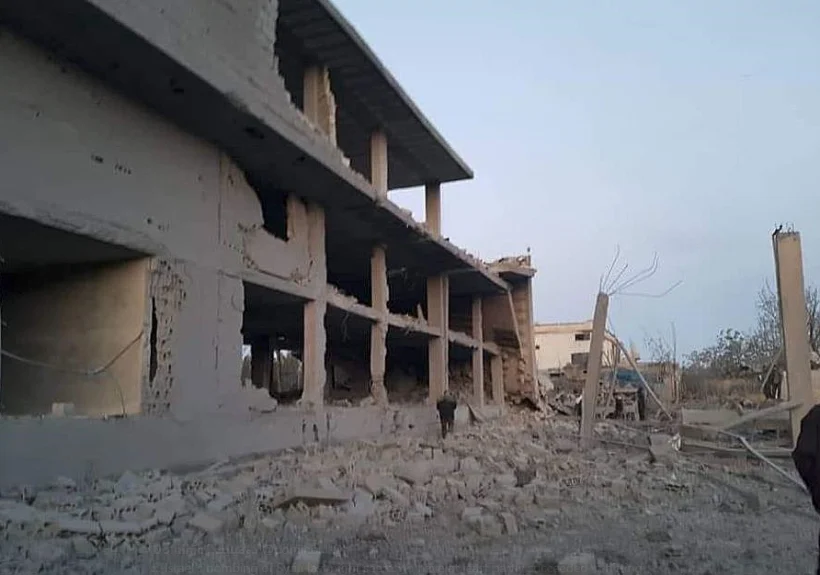 אזור התקיפה בסוריה