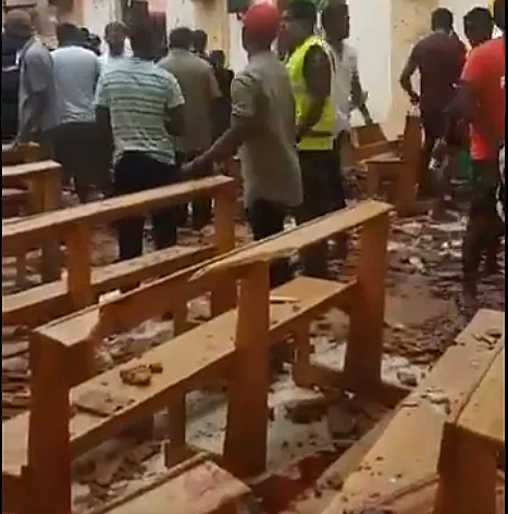 פיצוץ בכנסיה בסרי לנקה