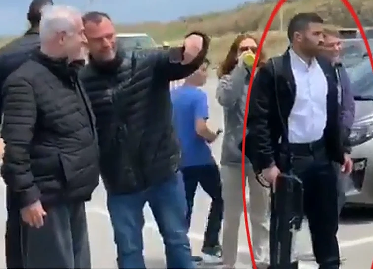 מאבטח רה''מ עם הנשק החדש