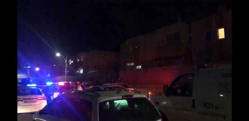 זירת אירוע הדקירה ברחוב שזר בקריית מלאכי