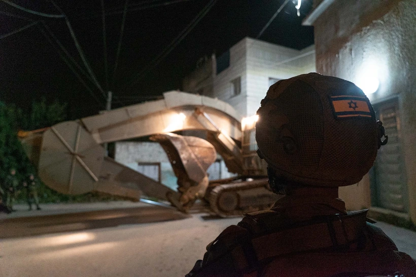 הריסת ביתו של המחבל שביצע את הפיגוע המשולב באריאל ובצומת גיתי אבישר