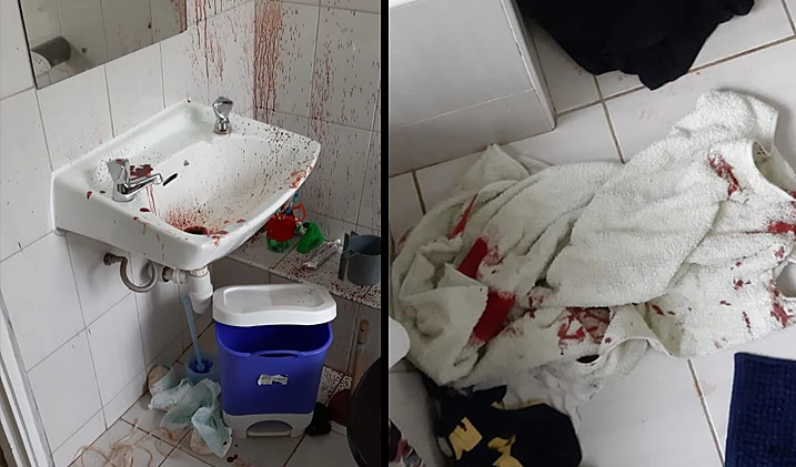 זירת האירוע בבית חב''ד בקניה