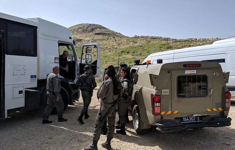 כוחות ביטחון לקראת הרס הבתים בכוכב השחר