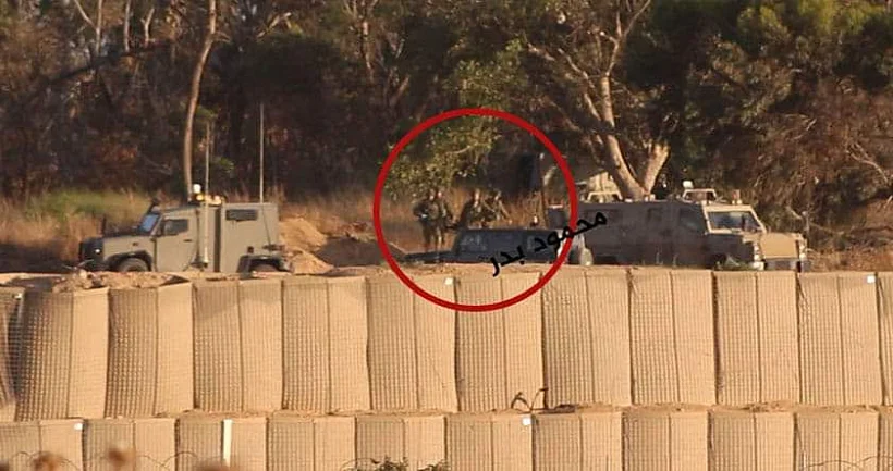 אזור תקרית הירי בגבול רצועת עזה