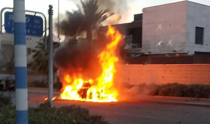 פגיעה ישירה ברכב באשדוד