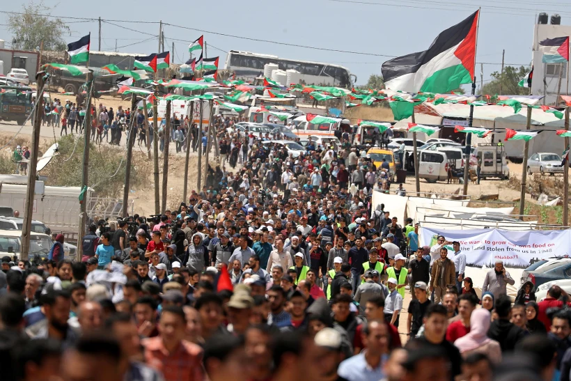 הפגנות יום הנכב ברצועה