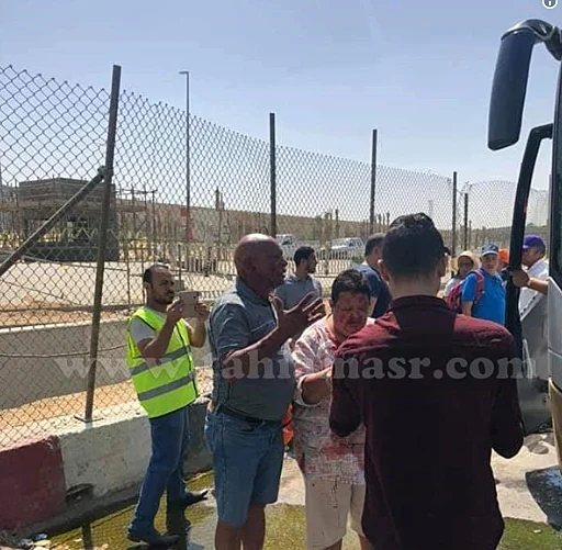 זירת הפיצוץ סמוך למוזיאון במצרים