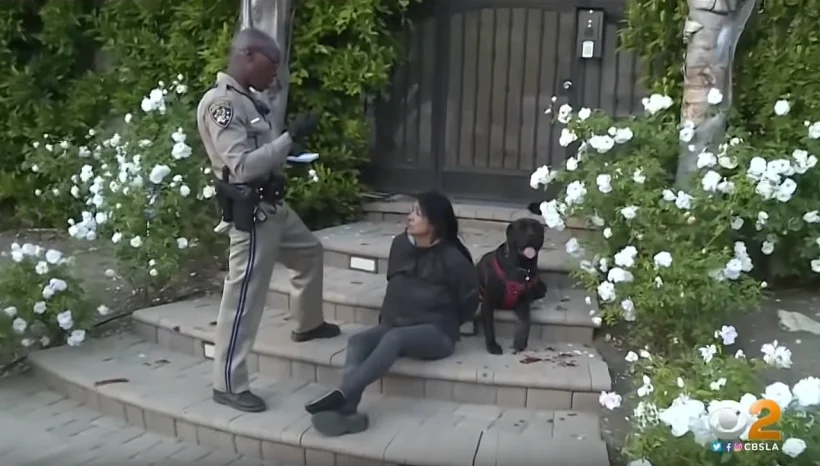 woman arrested in California