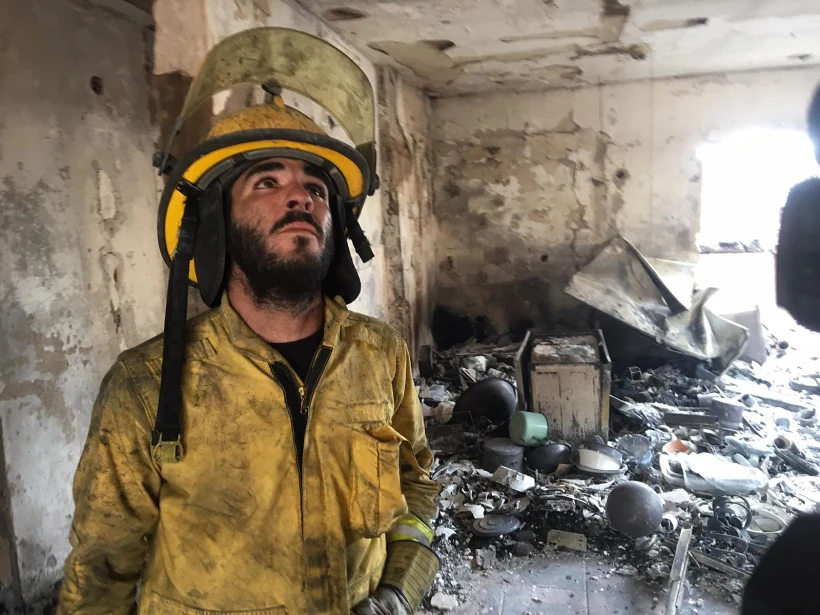 נזקי השריפה במבוא מודיעים