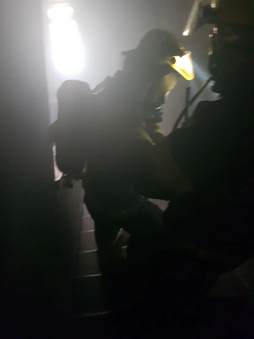 שריפה בבניין מגורים בצפת