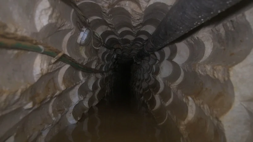 קטע ממנהרת טרור התקפית של ארגון הטרור ''חיזבאללה'' שנחפרה ממרחב הכפר רמיה בדרום לבנון