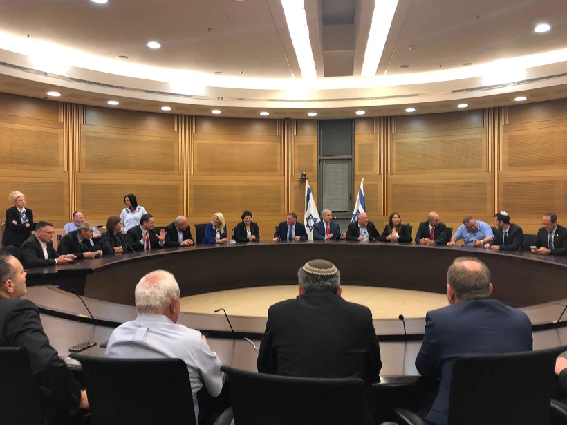 ישיבת סיעת הליכוד בראשות בנימין נתניהו בכנסת