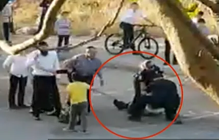 קטטה בין האם לשוטרים בירושלים