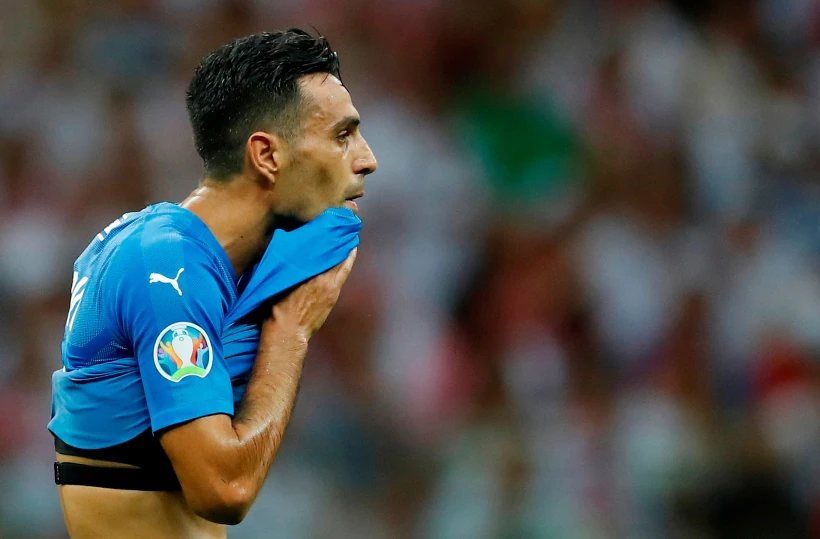 ערן זהבי בהפסד ישראל לפולין