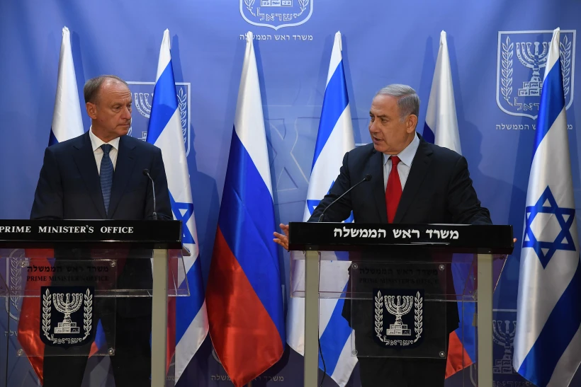 רה''מ נתניהו עם היועץ הרוסי ניקולאי פטרושב
