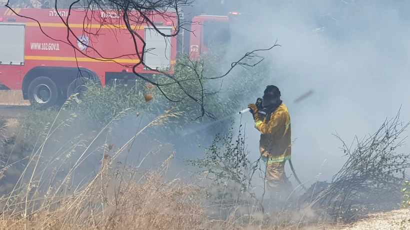 שריפות בעוטף עזה כתוצאה מבלוני תבערה