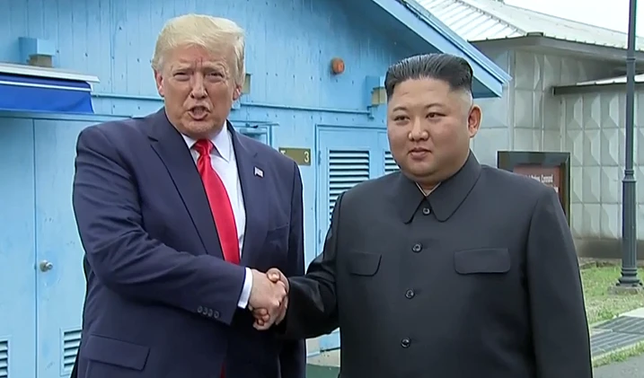 פגישתם של טראמפ וקים