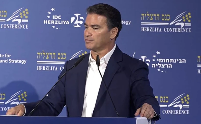 ראש המוסד יוסי כהן נואם בכנס הרצליה ה-19