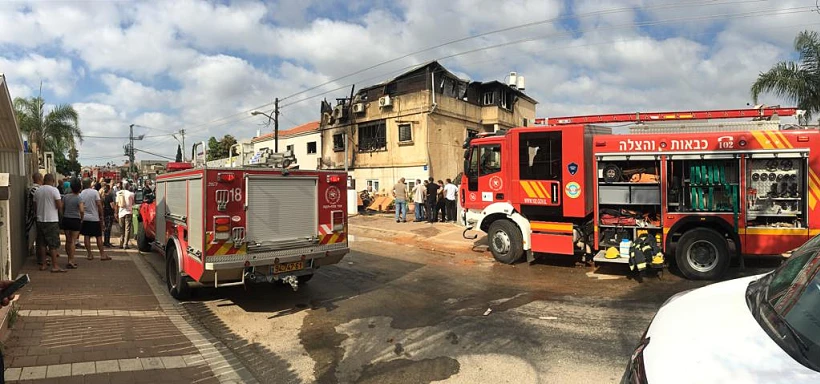 חשד להצתה בראש העין