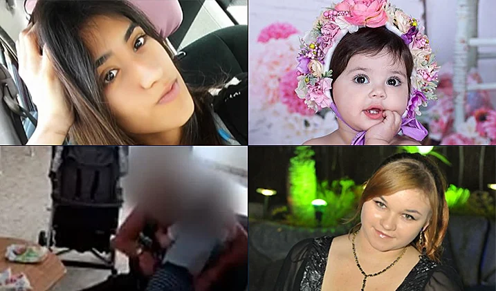 כרמל מעודה החשודה בהתעללות בפעוטות, אינה סקיבנקו שהרגה את יסמין וינטה ומטפלת שתועדה מכה תינוק כבן שנה בנס ציונה