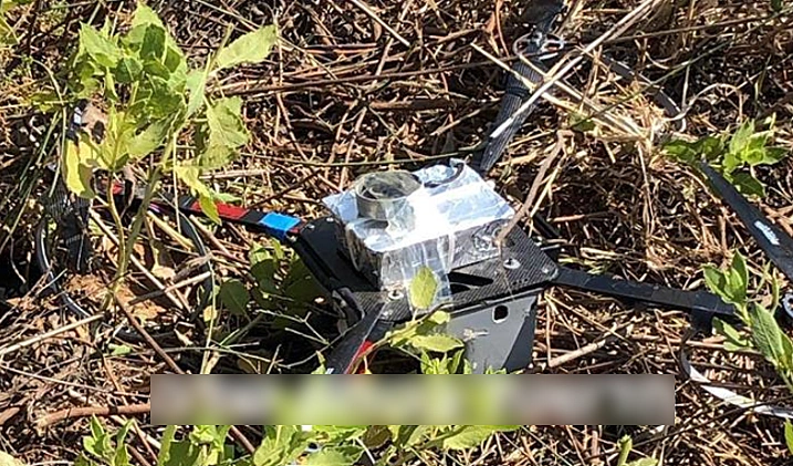 הרחפן שחדר לשטח ישראל מרצועת עזה והופל