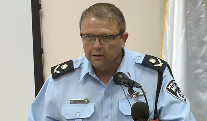 מ״מ המפכ״ל ניצב מוטי כהן, בטקס חילופי מפקדים במחוז צפון