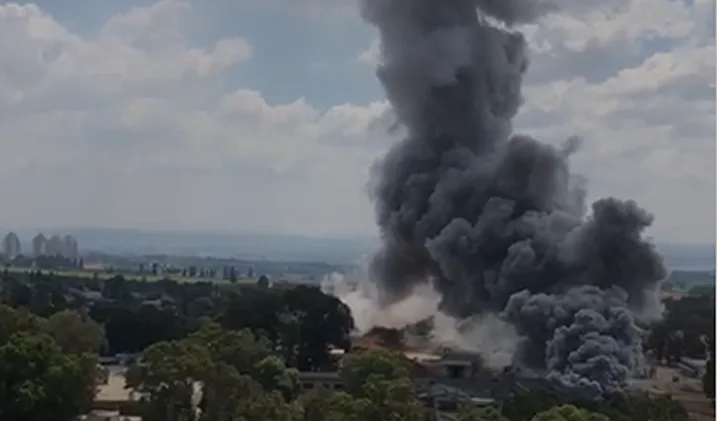 השריפה שפרצה במפעל תעש