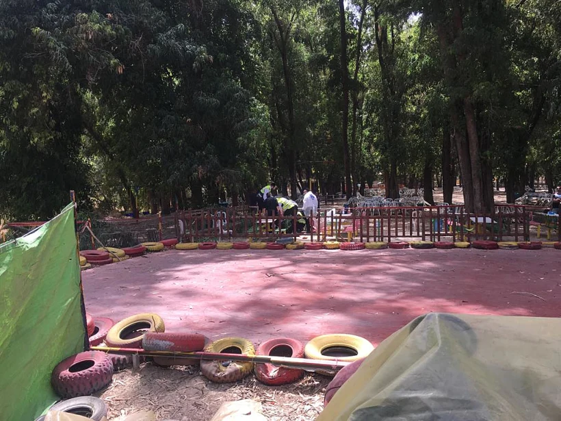 זירת האירוע ב''אקשן פארק'' סמוך ללכיש