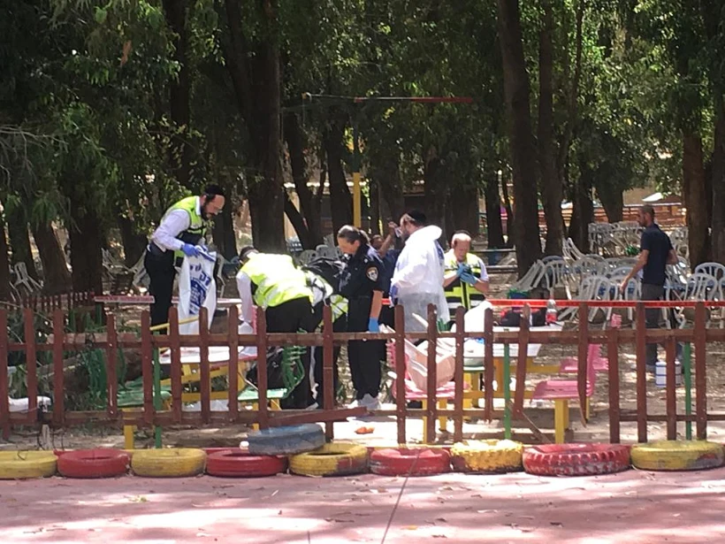 זירת האירוע ב''אקשן פארק'' סמוך ללכיש