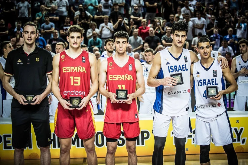 חמישיית הטורניר: דני אבדיה, ים מדר, פיליפ הרקנהוף, סרג׳י מרטינז וקרלוס אלוסן