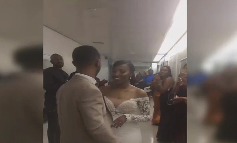 זיו ויפה אבטה חוגגים את חתונתם במסדרונות בית החולים בו זיו מאושפז