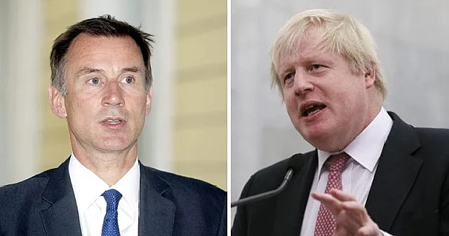 בוריס ג'ונסון וג'רמי האנט