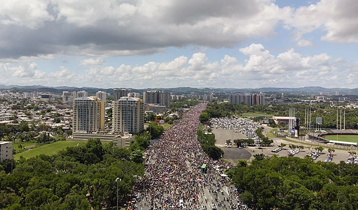 מחאות ענק בפורטו ריקו