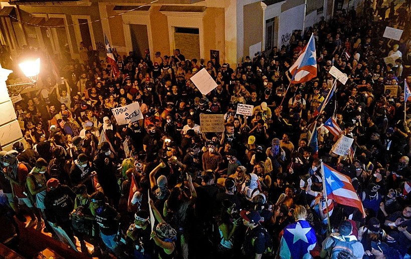 מחאות ענק בפורטו ריקו