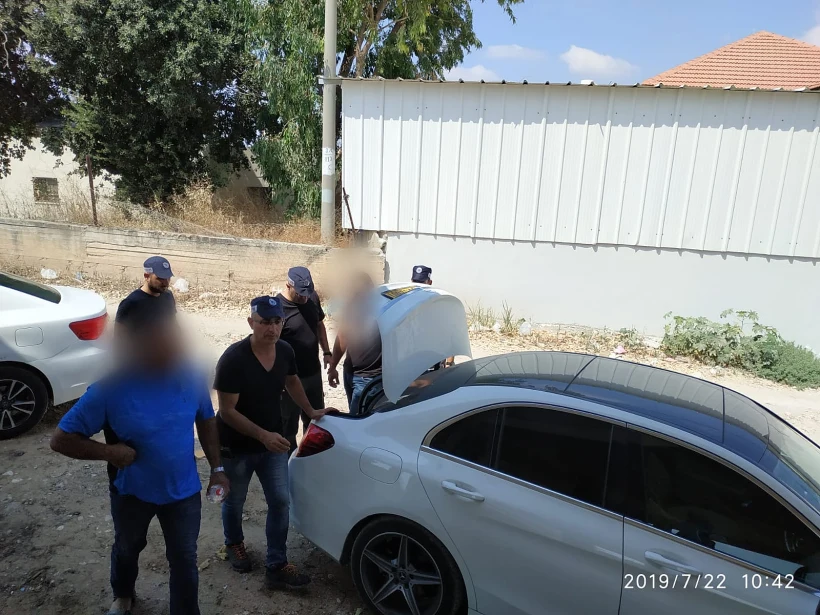 רכבו של הנהג החשוד בפגע וברח