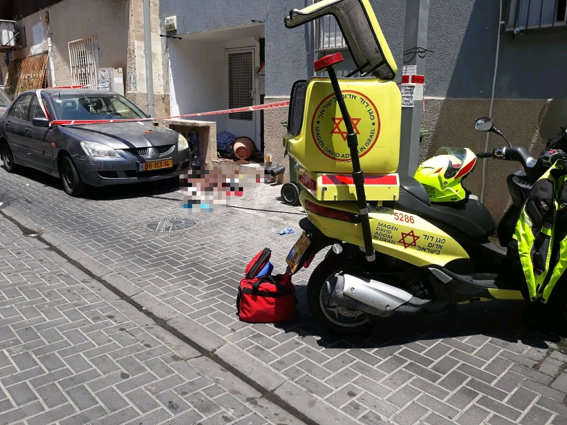 זירת האירוע בה נדקר צעיר בן 17