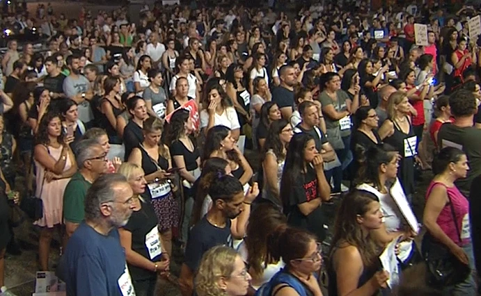 הפגנת הורים בכיכר רבין, 27.7.19