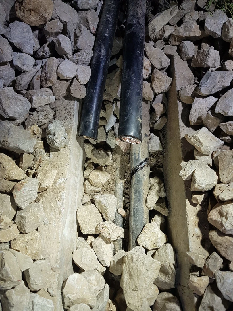 נזק נגרם למערכת האיתות הרכבתית, השומרת על בטיחות תנועת הרכבות