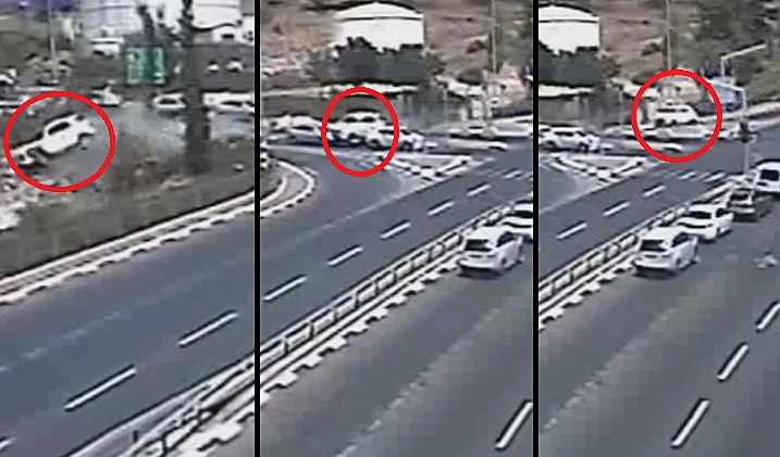 תיעוד מהתאונה בכביש 60