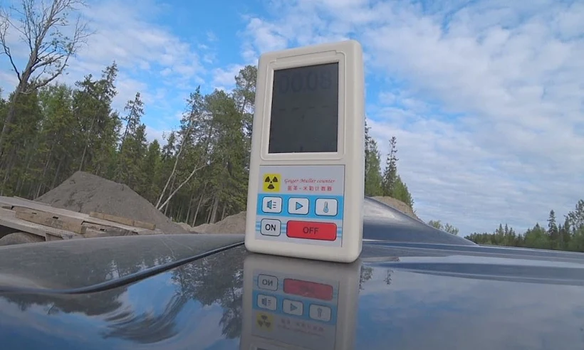 בדיקת הקרינה לאחר הפיצוץ בבסיס הצבאי ברוסיה